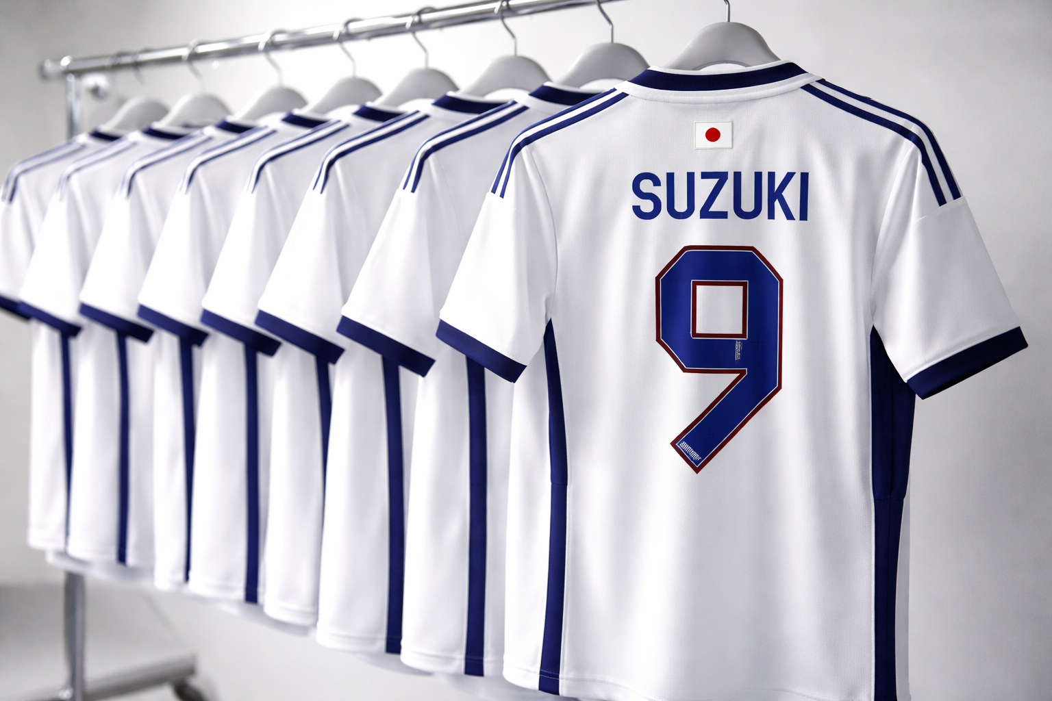 歴代日本代表の鈴木選手たちのユニフォーム